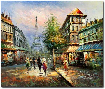 París Painting - escenas callejeras en París 40